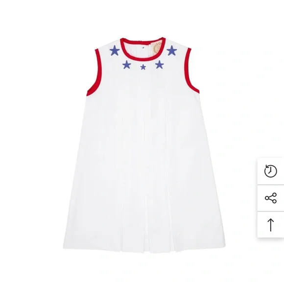 NWT The Beaufort Bonnet Company Mary Frances Frock - Stars App Size 5 - Picture 7 of 9